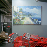untitled 42 (shopping cart) : 2011, 16"x16", from the series 'Basement Sanctuaries'