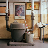 untitled 55 (beethoven) : 2011, 16"x16", from the series 'Basement Sanctuaries'