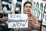 Real democracy : Protesters in Athens, Syntagma Square