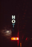 Famous Hotel Sign, "Hot" Chelsea, 2004 : the Chelsea investigates the power of place and social and physical borderlines. The Chelsea Hotel is where I have felt the most comfortable being an artist.