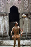 Indian Wrestler : An Indian wrestler exercises with beside holy river Ganges in Kolkata, India, March 30, 2010. Kushti is traditional Indian wrestling. It’s not just a sport art, it’s an ancient subculture. Wrestlers live and train together, have their strict rules. They may not drink, smoke and have sex. Their life must be pure. Kushti wrestlers live in gyms called akhara. Their diet consists of milk, eggs, almonds and home made bread called chapatis. Indian traditional wrestling is very popular for keeping strong and healthy body.